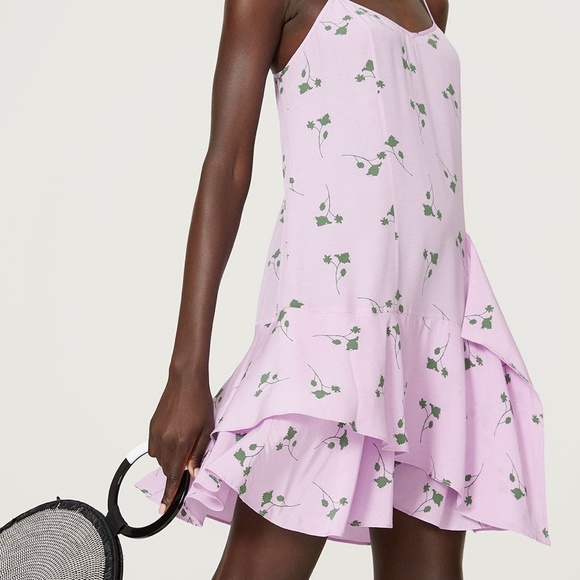 Thakoon Collective Purple/ Lavender Floral Slip dress Size 4 RETAIL $295 - Picture 5 of 12